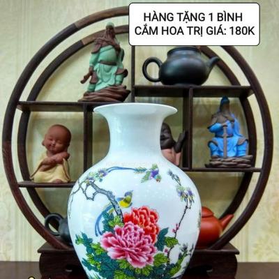 BỘ BÌNH ĐĨA CẢNH HỌA TIẾT TÙNG LỘC